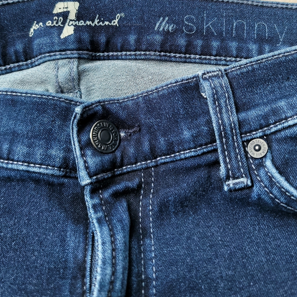 7 For All Mankind Skinny Denim Jeans Size 30